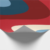 Retro Classic 70er Wirbel Geschenkpapier (Ecke)