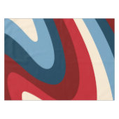 Retro Classic 70er Wirbel Tischdecke (Vorderseite (Horizontal))