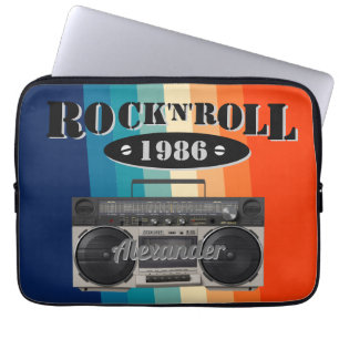 Retro Classic Boom Box Rock'n'Roll Musik Vintag Laptopschutzhülle