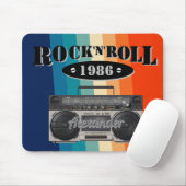 Retro Classic Boom Box Rock'n'Roll Musik Vintag Mousepad (Mit Mouse)