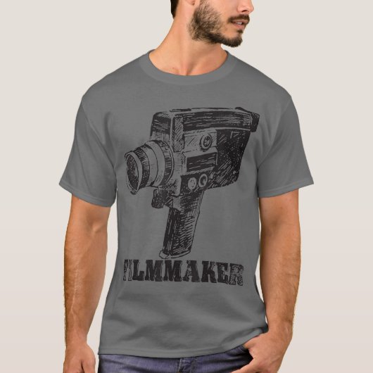 Retro Classic Camera Cameraman Filmmaker Geschenk T-Shirt (Vorderseite)