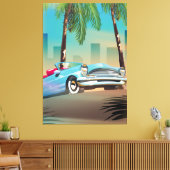 Retro Classic Car Leinwanddruck (Insitu (Wohnzimmer))