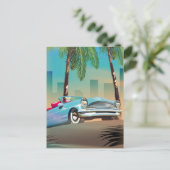 Retro Classic Car Postkarte (Stehend Vorderseite)