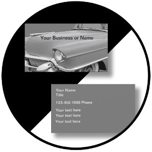 Retro Classic Car Theme Visitenkarte