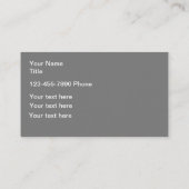 Retro Classic Car Theme Visitenkarte (Rückseite)