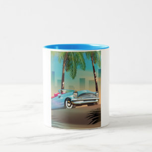 Retro Classic Car Zweifarbige Tasse