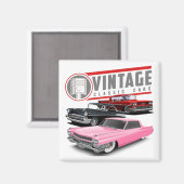 Retro Classic Cars Magnet (Vorderseite/Rückseite)