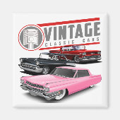 Retro Classic Cars Magnet (Vorne)