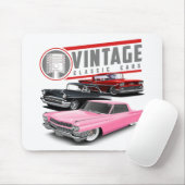 Retro Classic Cars Mousepad (Mit Mouse)