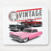 Retro Classic Cars Mousepad (Vorne)