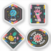 Retro Classic Cartoon Aufkleber Set (Vorderseite)