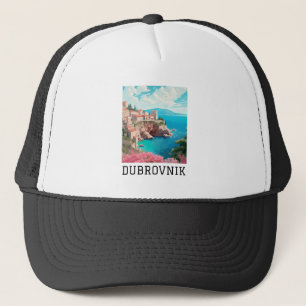 Retro Classic Dubrovnik Kroatien Truckerkappe