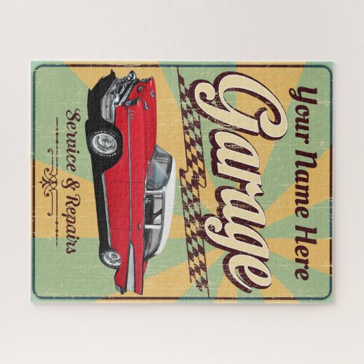 Retro Classic Garage Puzzle (Horizontal)