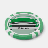 Retro Classic Green Personalisiert Car Pokerchips (Einzeln)