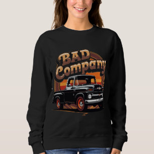 Retro Classic Lieferwagen Truck - Vintag Bad Compa Sweatshirt