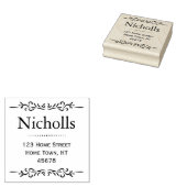 Retro Classic-Rücksendeadresse Gummistempel (Stempel)