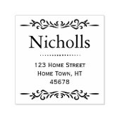 Retro Classic-Rücksendeadresse Permastempel (Design)