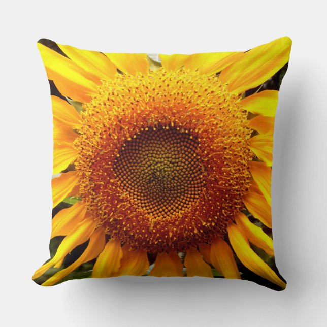 Retro Classic Sunflower Kissen (Vorderseite)