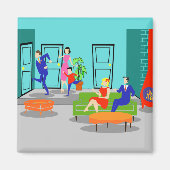 Retro Classic Television Magnet (Vorne)