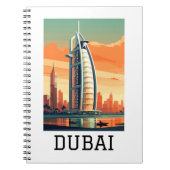 Retro Classic Travel Dubai VAE Notizblock (Vorderseite)
