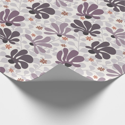 Retro Classic Vines & Blume Geschenkpapier (Ecke)
