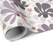 Retro Classic Vines & Blume Geschenkpapier (Rolleneckpunkt)
