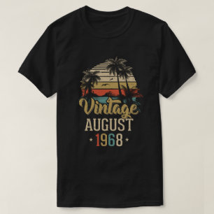 Retro Classic Vintag August 1968 50Th Geburtstag G T-Shirt