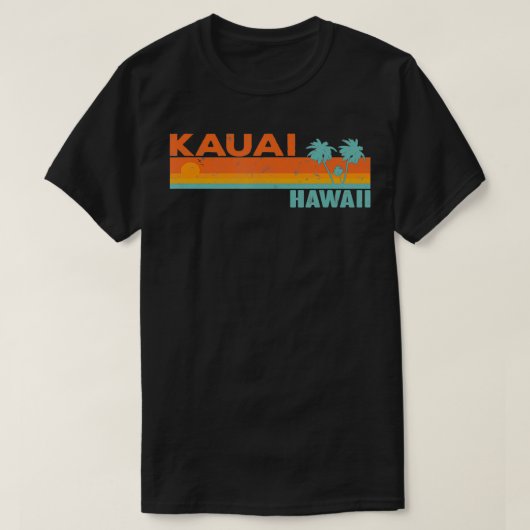 Retro Classic Vintag Summer Kauai Hawaii TShirt (Design vorne)
