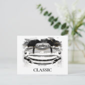 *~* Retro Classic Vintage Car Antique Postkarte (Stehend Vorderseite)