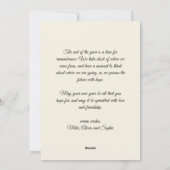 Retro Classic Weihnachts-Foto Feiertagskarte (Rückseite)