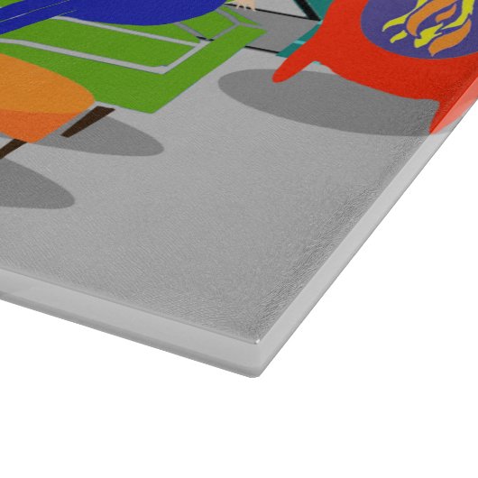 Retro Classivision Cutting Board Schneidebrett (Ecke)