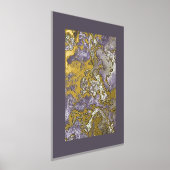 Retro Classy Gold Wavy Wirbel Art Pattern Foliendrucke (Ablage )