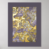 Retro Classy Gold Wavy Wirbel Art Pattern Foliendrucke (Vorderseite)