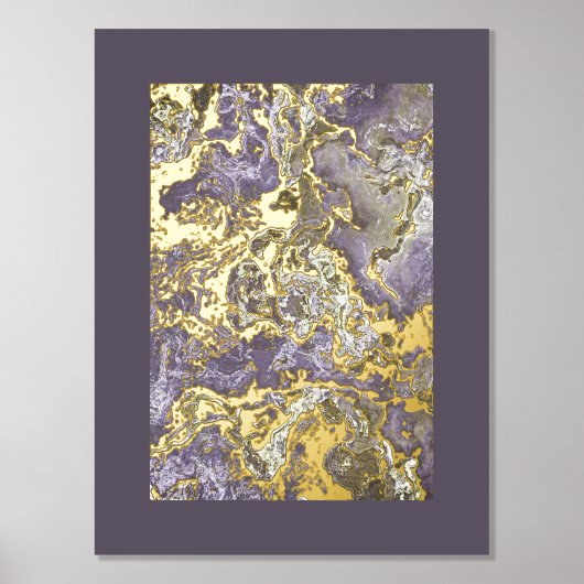 Retro Classy Gold Wavy Wirbel Art Pattern Foliendrucke (Vorderseite)