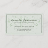 Retro Classy Stift Hund Golden Retriever Visitenkarte (Rückseite)