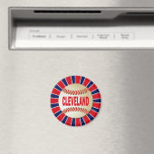 RETRO CLEVELAND BASEBALL MAGNET (In Situ (Geschirrspüler))