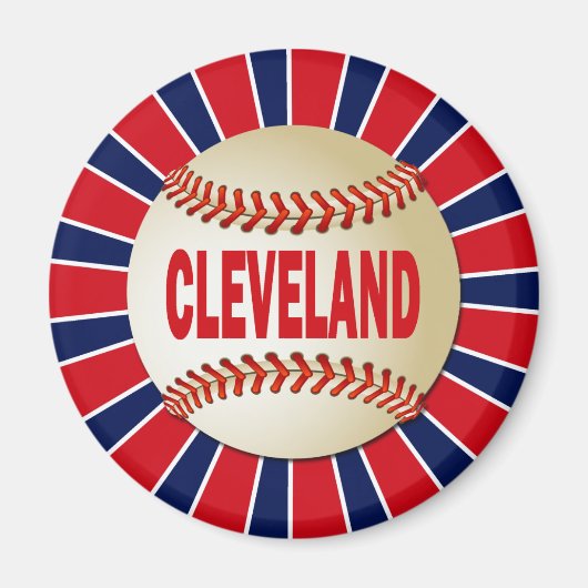 RETRO CLEVELAND BASEBALL MAGNET (Vorne)