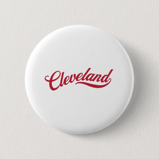 Retro Cleveland Button (Vorderseite)