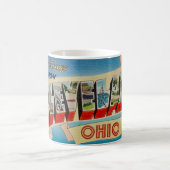 Retro Cleveland Ohio Gruß Tasse (Mittel)
