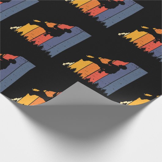 Retro Climbing Bouldering Rock Climbing Geschenkpapier (Ecke)