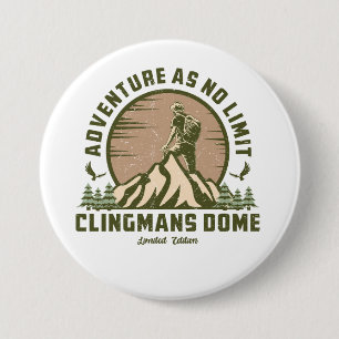 Retro Clingmans Dome Wanderung Sonnenuntergang T - Button