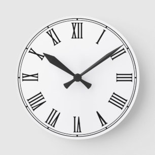 Retro Clock Template - Create Your Own / custom Runde Wanduhr