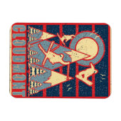 Retro Cloudmont Ski 80er Magnet (Horizontal)