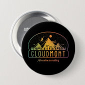 Retro Cloudmont Ski Adventure ist Gewartet Button (Vorne & Hinten)