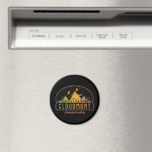 Retro Cloudmont Ski Adventure ist Gewartet Magnet (In Situ (Geschirrspüler))