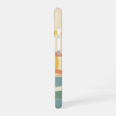 Retro Cloudy Sun iPhone 16 Hülle (Linke Seite)