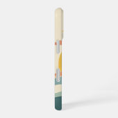 Retro Cloudy Sun iPhone 16 Hülle (Rechte Seite)