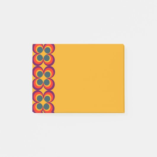 Retro Clovers Postit Notes Post-it Klebezettel (Vorderseite)