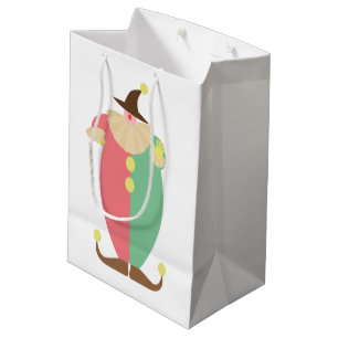 Retro Clown Circus Theme Mittlere Geschenktüte