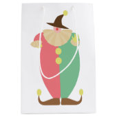 Retro Clown Circus Theme Mittlere Geschenktüte (Vorderseite)